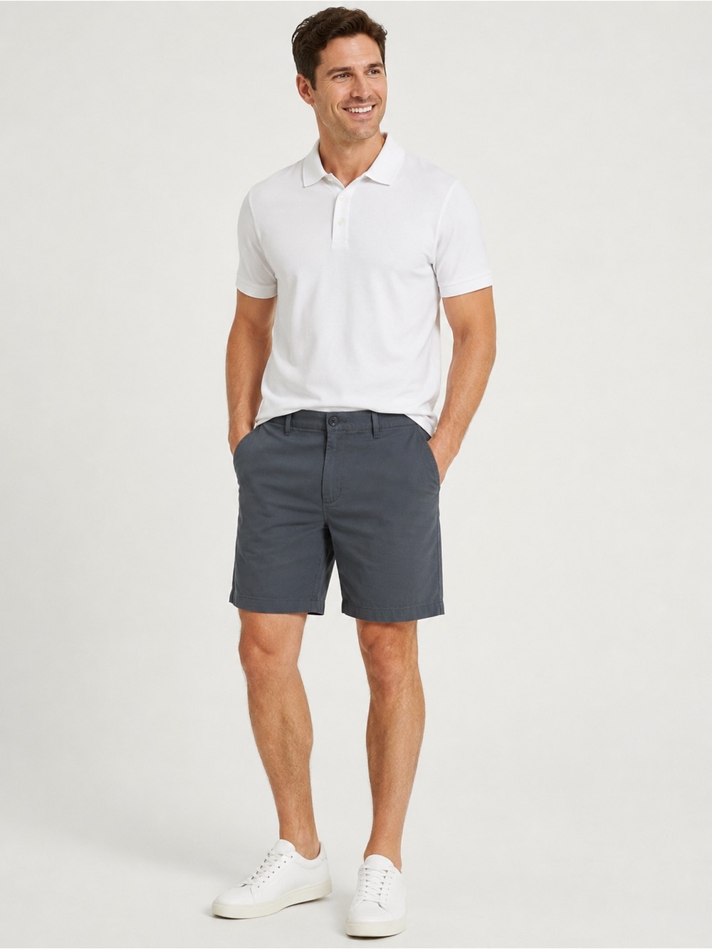 Goodfellow & Co Men Gray Performance Shorts Size 38 9” Inseam Stretch Quick Dry